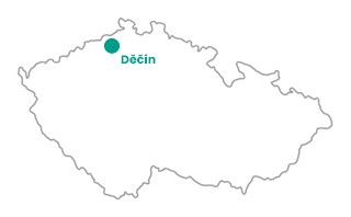 Geotermální zdroj Děčín - mapa