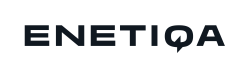 Logo ENETIQA černobílá verze