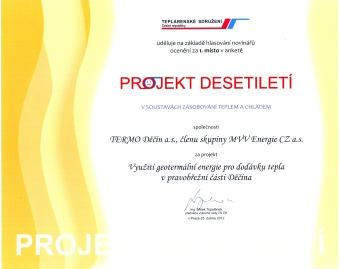 Geotermln zdroj v Dn je Projekt desetilet - novini